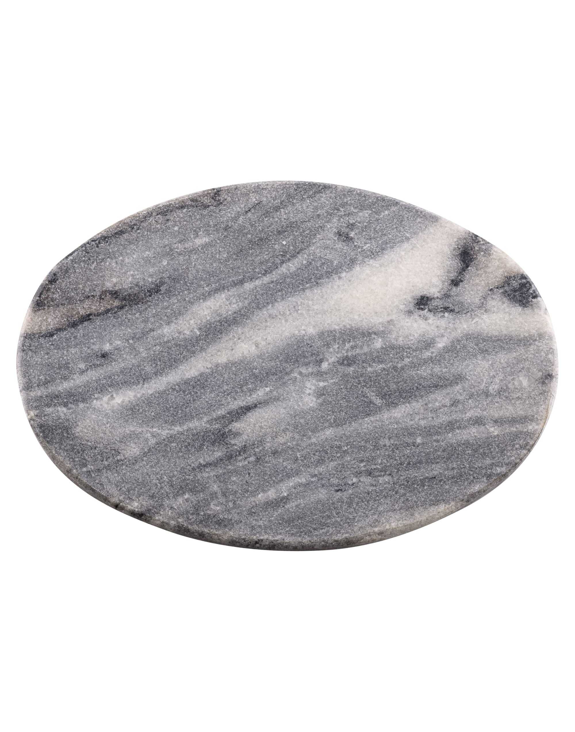 Kerzenuntersetzer marmoriert aus Naturstein - rund/oval - Natur und Gut